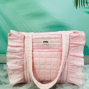 Gingham Pink Tote
